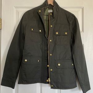 J. Crew Olive Utility Jacket-Military style